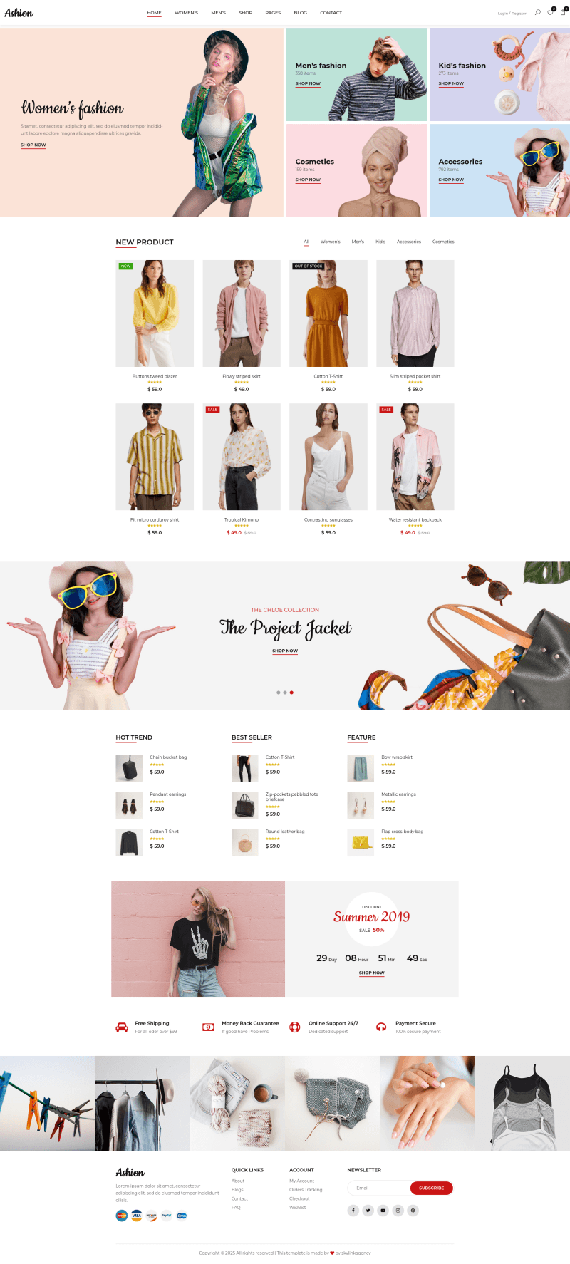 Ashion – E-commerce Mode : 